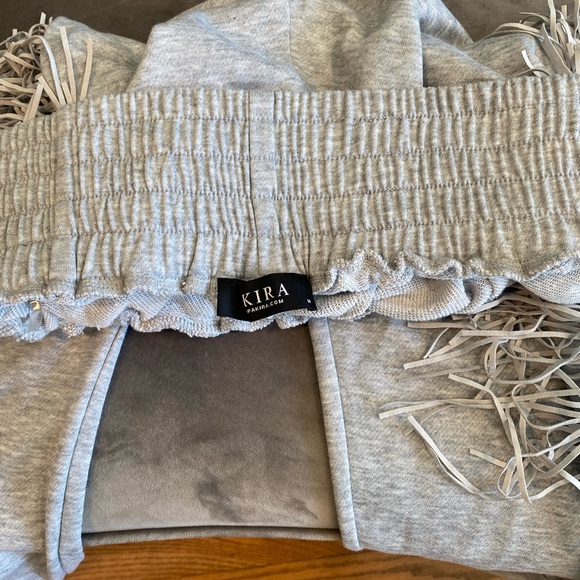 Grey Fringe Cotton 2 Piece Set - Picture 7 of 9